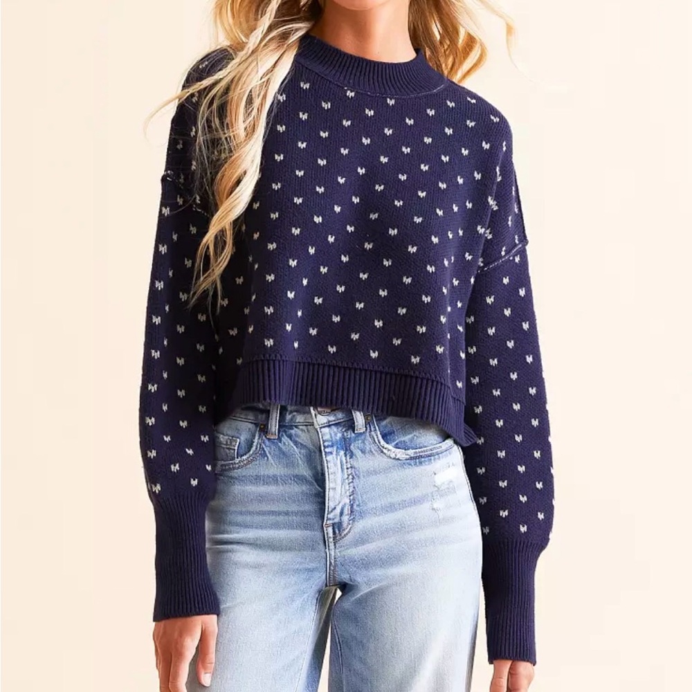 Free People Pattern Easy Street Sweater